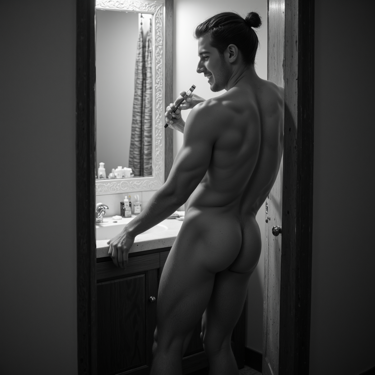 Mirror's Tempting Glimpse